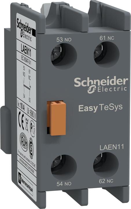 Produktbild Schneider Easy TeSys Hilfskontakt 1NO 1NC für Leistungsschütze und Relais LAEN11