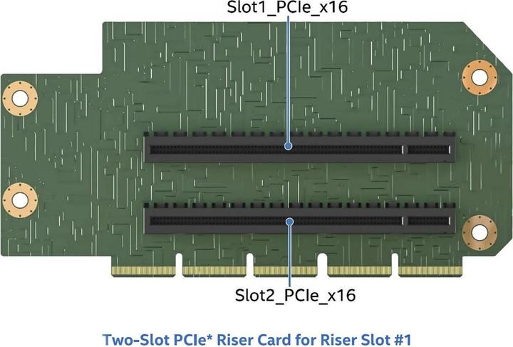 Produktbild Intel Riser Karte für 2HE M50CYP Systeme Slot#1, 2x PCIe