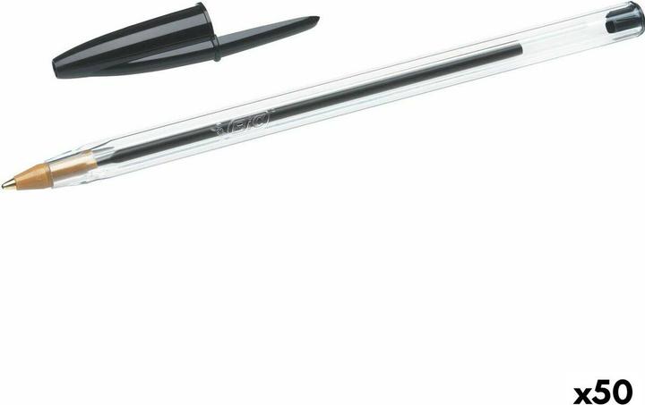 Immagine prodotto Bic Cristal (Trasparente, Nero, 50 x)