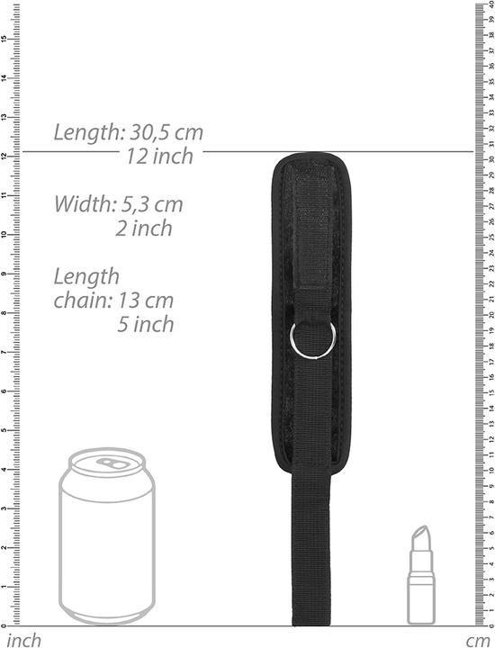 Actual product image Ouch! Velvet & Velcro Adjustable Handcuffs