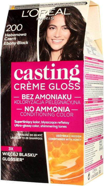 Immagine prodotto L'Oréal Paris Crema Gloss Crema Colorante n.200 Nero ebano (200 Nero ebano)