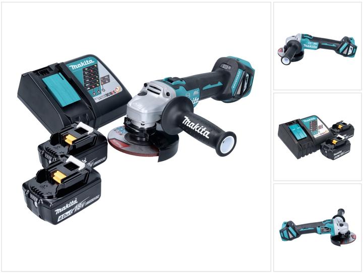 Image du produit Makita DGA 513 RM Meuleuse d'angle sans fil 18 V 125 mm Brushless + 2x batterie 4,0 Ah + chargeur (125 mm)