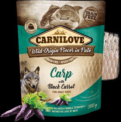 Image du produit Carnilove Dog Adult Pouch Paté Carpe & e Kate (Adulte, 1 pcs, 300 g)