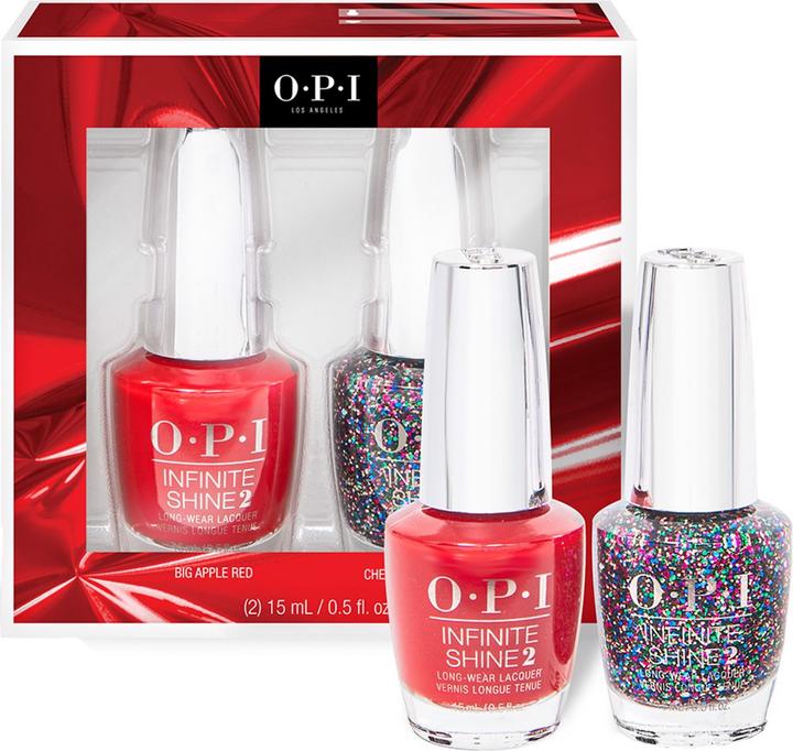 Immagine prodotto OPI Holiday 2021 Infinite Shine Duo (Blu, Rosso, Rosa, Argento, Glitter, Smalto)