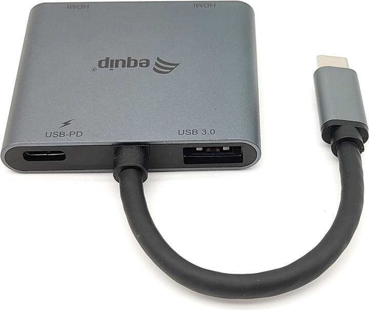 Immagine prodotto equip Adattatore HDMI doppio USB-C 4 in 1 (USB-C, 3 Porti)