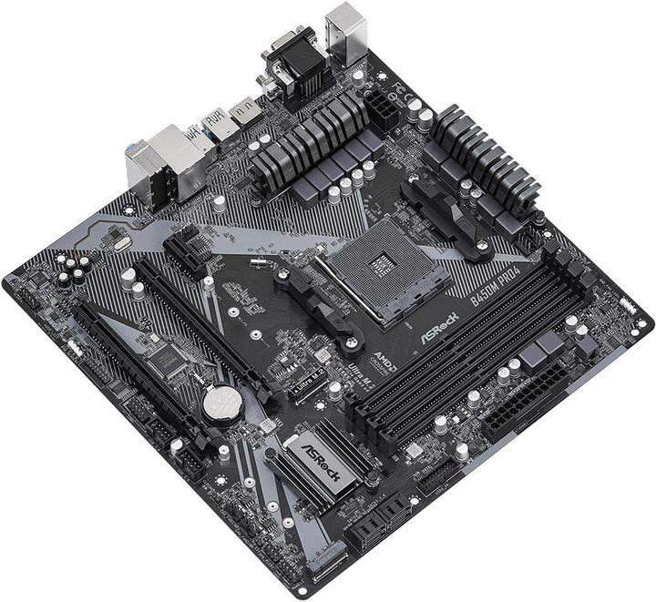 Image du produit AsRock Carte mère B450M Pro4 2.0 (AM4, AMD B450, mATX)