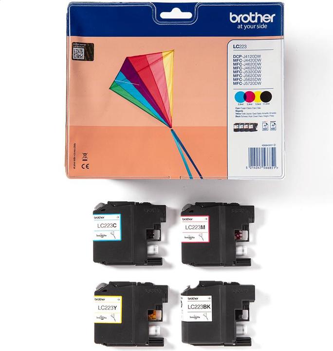 Energie-Label Brother LC-223 Value Pack (M, C, Y, BK)