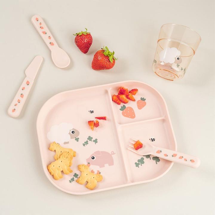 Produktbild Done by Deer Esslernbesteck 3-tlg. Besteck-Set Foodie - Tiny Farm -