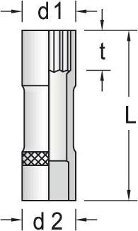 Produktbild Gedore D 19 L 16 Steckschlüsseleinsatz 1/2" lang UD-Profil 16 mm (16 mm)