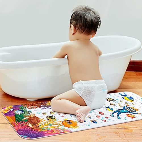 Produktbild Activity Board Antirutschmatte Badewanne rutschfest Badewannenmatte, Buntes Design mit 200 Saugnapf &
