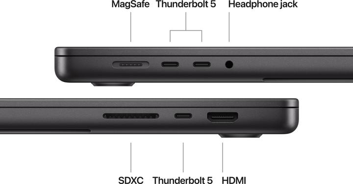 Produktbild Apple MacBook Pro 16 – 2024 (16.20", M4 Pro, 24 GB, 1000 GB, DE)