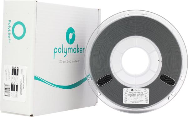 Actual product image Polymaker PolyLite PETG V2 - Black - 1.75mm (PETG, 1.75 mm, 1000 g, Black)