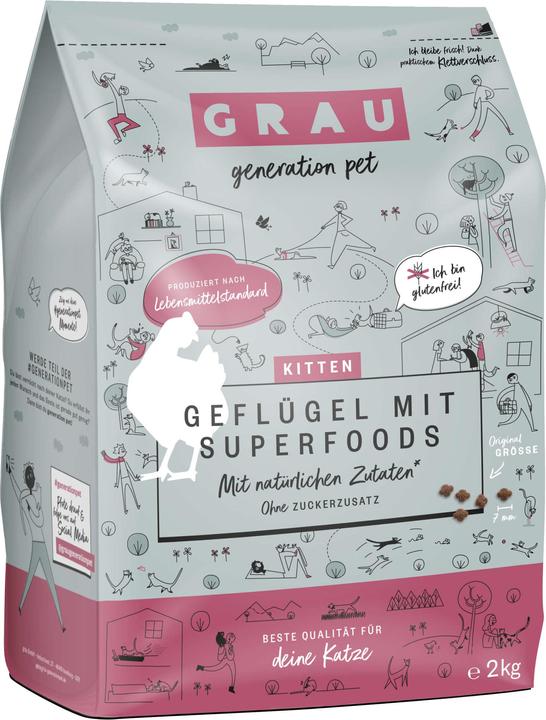 Produktbild Grau Katzen-Trockenfutter (Junior, 2000 g)