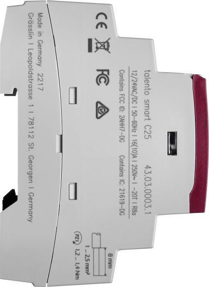 Actual product image Grässlin Channels = 2 digital timers DIN rail, 2 changeover contacts