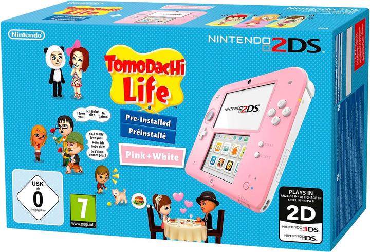Produktbild Nintendo 2DS, Pink, inkl. Tomodachi Life