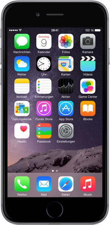 Apple iPhone 6 (64 GB, Space Grey, 4.70", Single SIM, 8 Mpx, 4G)
