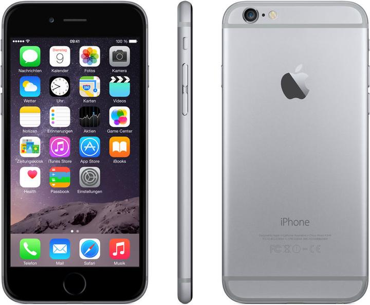 Image du produit Apple iPhone 6 (16 Go, Gris sidéral, 4.70", SIM simple, 8 Mpx, 4G)
