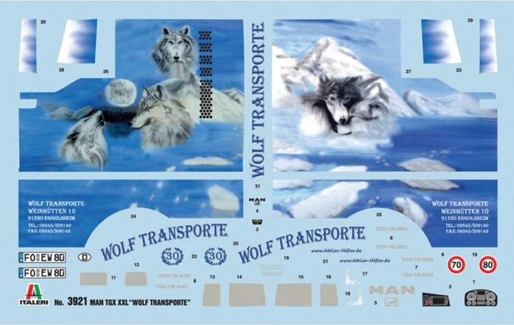 Produktbild Italeri Man Tgx XXL "Wolf Transporte"