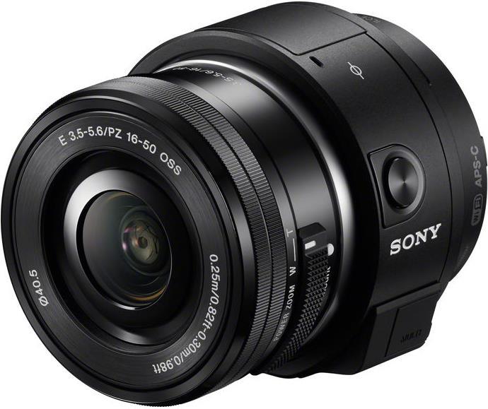 Actual product image Sony ILCE-QX1 SmartShot camera incl. 16-50mm E Mount lens (20.10 Mpx, APS-C / DX)