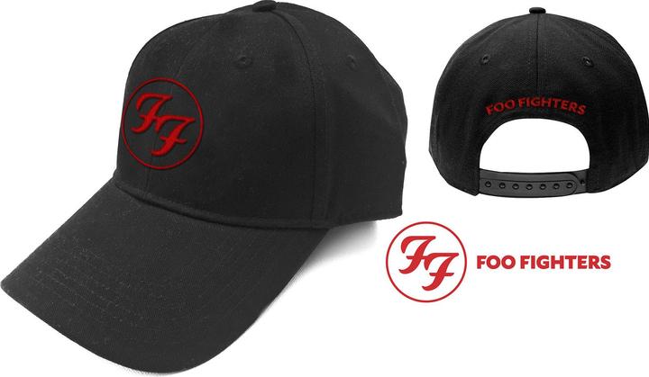 Actual product image Foo Fighters Red Circle Logo Baseball Cap