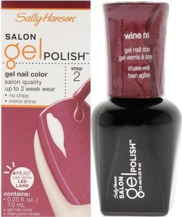 Immagine prodotto Sally Hansen Smalto gel da salone Colore per unghie in gel (230 Vino Non, Smalto per unghie effetto gel)