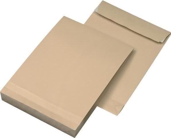 Produktbild K.A.B. Faltentaschen B4 130g/qm Haftklebung braun VE=100 Stück (1 x)
