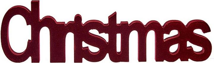 Actual product image Krist+ Deko-Figur Christmas 11 x 2,5 x 36,5 cm Rot Holz
