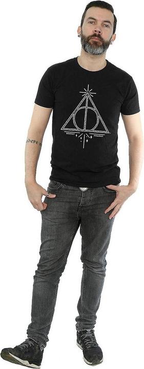 Actual product image Mens Deathly Hallows Cotton T-Shirt (XL)