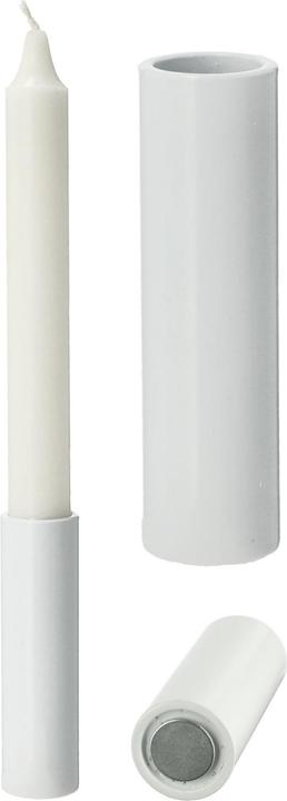 Image du produit Novaliv 8x Porte-bougie pour bougies candle holder magentisch BLANC 2,8x7,5cm Décoration de salon