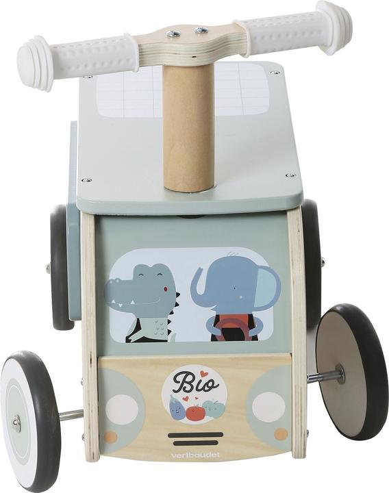 Produktbild Vertbaudet Baby 2-in-1-Rutschfahrzeug mit Gemüsestand und Spielküche, Holz FSC®