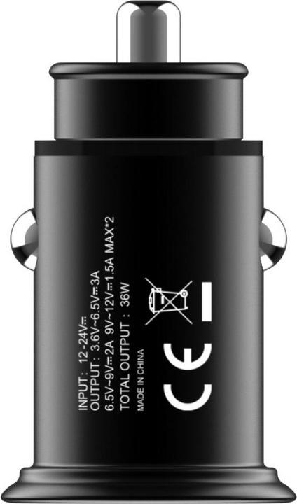 Immagine prodotto Techly Mini caricatore da auto 2 porte USB-A