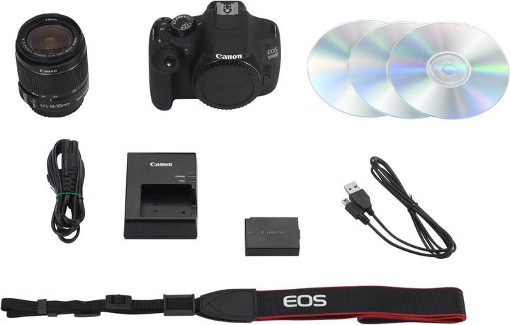 Produktbild Canon EOS 1200D, DSLR, 18MP, FullHD, 18-55mm IS II Kit (18 Mpx, APS-C / DX)