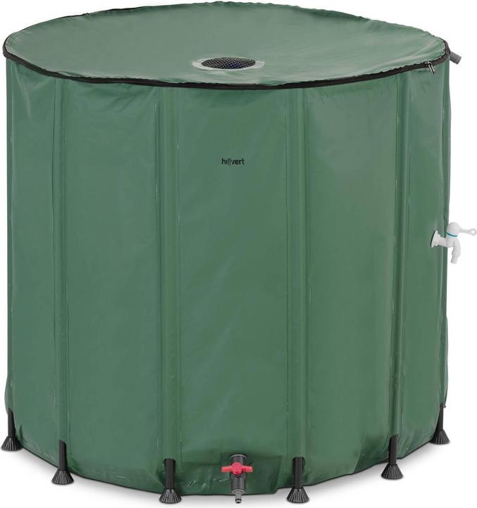 Produktbild Hillvert Regenwassertank 1000 l Regenwassertonne Wassertank Garten Regenwasser PVC (1000 l)