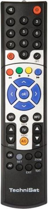 Produktbild TechniSat Fernbedienung UFBSTBTVSAT2 Kabel/TV Universal (Universal Fernbedienung, Infrarot)
