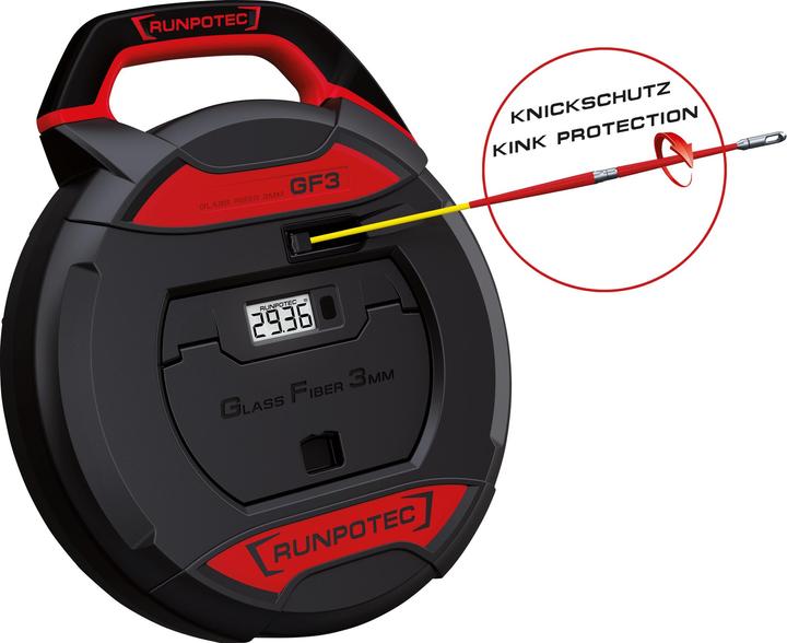 Image du produit Runpotec RUNPO 10193 GF3 Tige en fibre de verre 3mm-30m (30 m)