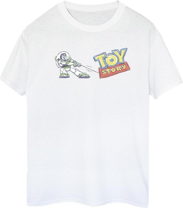 Disney Toy Story Buzz Pulling Logo TShirt (M)