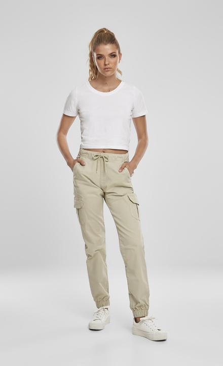 Actual product image Urban Classics Ladies High Waist Cargo Jogging Pants (L)