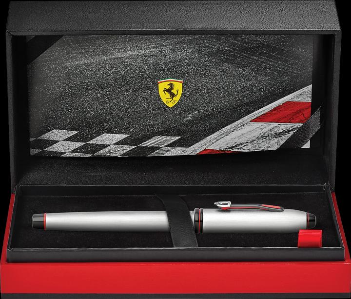 Image du produit Cross Stylo plume Townsend Ferrari Collection Chrome brossé M Boîte cadeau (Chromage, 1 x)
