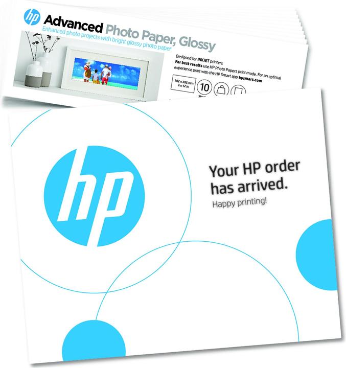 Produktbild HP Advanced Photo Paper 10 Blatt (250 g/m², 101 x 305 mm, 10 x)