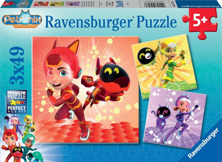 Immagine prodotto Ravensburger Puzzle per bambini 05727 - Matt, Jia e Emma - 3x49 pezzi Petronix per bambini dai 5 anni in su (49 pezzi)