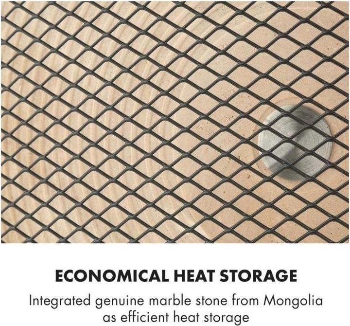 Produktbild Klarstein HeatPal Marble Blackline Heizung 1300W (1300 W)