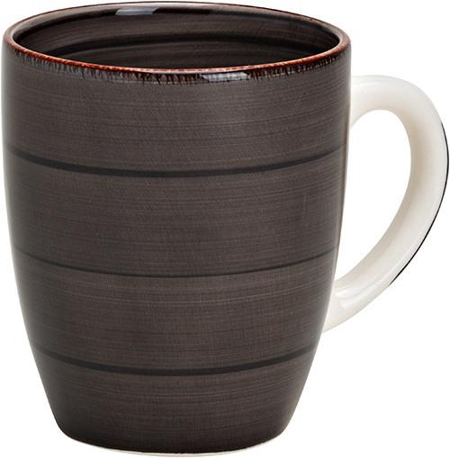 G. Wurm Becher aus Steingut Schwarz (B/H/T) 11x10x8cm 360ml (360 ml, 1 x)