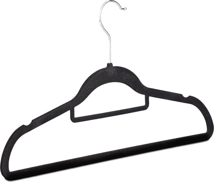 Actual product image Relaxdays Velvet Clothes Hanger Set (30 x)