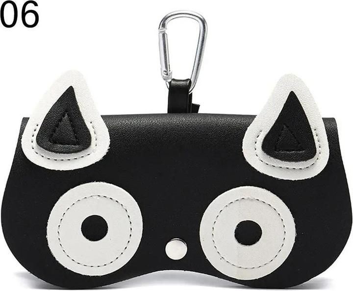 Actual product image Only-Bags.Store Cartoon Portable Sun Eye Glasses Box PU Leder Brillenetui Sonnenbrille