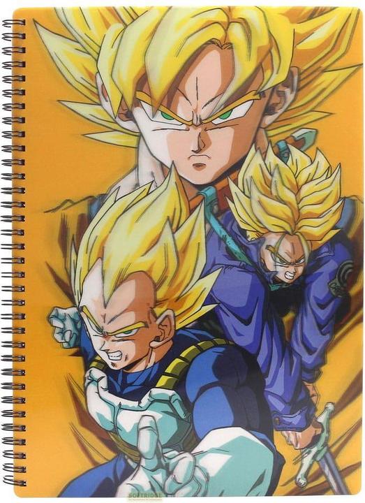 SD Toys DRAGON BALL Z - Yellow - Notebook Effet Lenticulaire 3D (A4, Harter Einband)