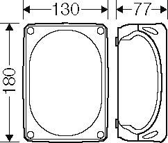 Produktbild Hensel HEN WP 1006 B Kabelabzweigkasten 1,5-6qmm 3ph. 10qmm 1ph. 5polig schwarz