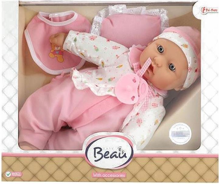 Produktbild Toi-Toys Babypuppe mit Flasche und Lätzchen, 40cm