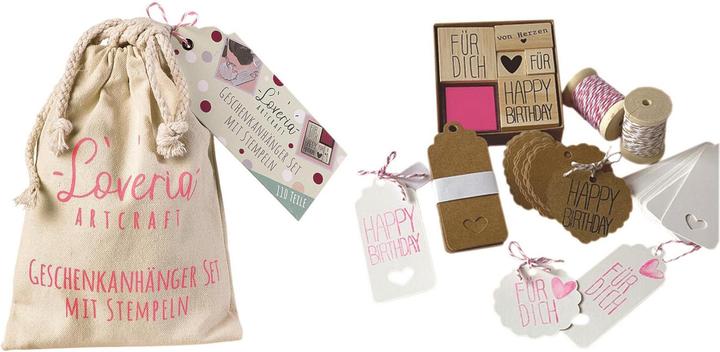 Loveria Artcraft Geschenkanhänger Set 'Loveria'