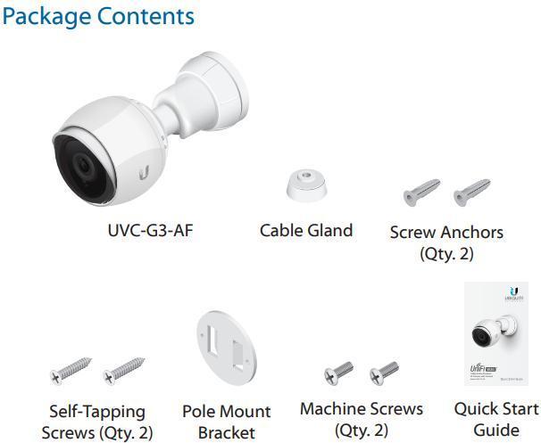 Actual product image Ubiquiti G3 Bullet (1920 x 1080 Pixels)