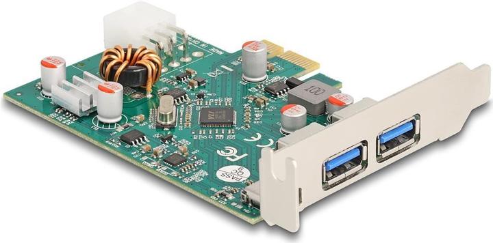Produktbild Delock PCI Express x1 Karte zu 1 x extern USB Type-C Buchse PD 30 W + 2 x extern USB Typ-A Buchse US